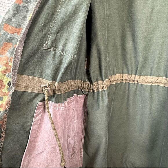 Vintage (1994) Hooded German Bundeswehr Flecktarn Camo Field Jacket Unisex XL - Picture 11 of 15